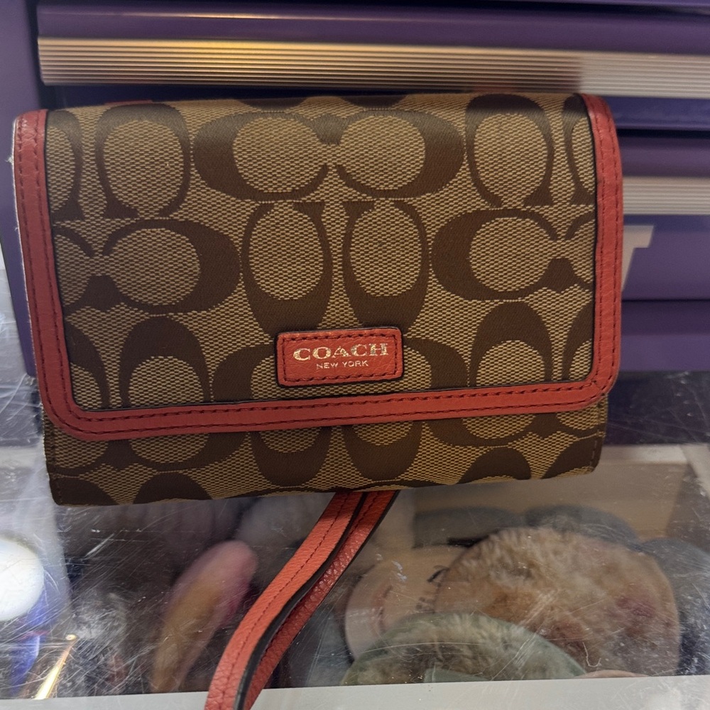 Coach Brown and Orange Women’s Bag